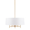 Charming White Drum Chandelier