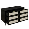 Chic Black Wooden Dresser