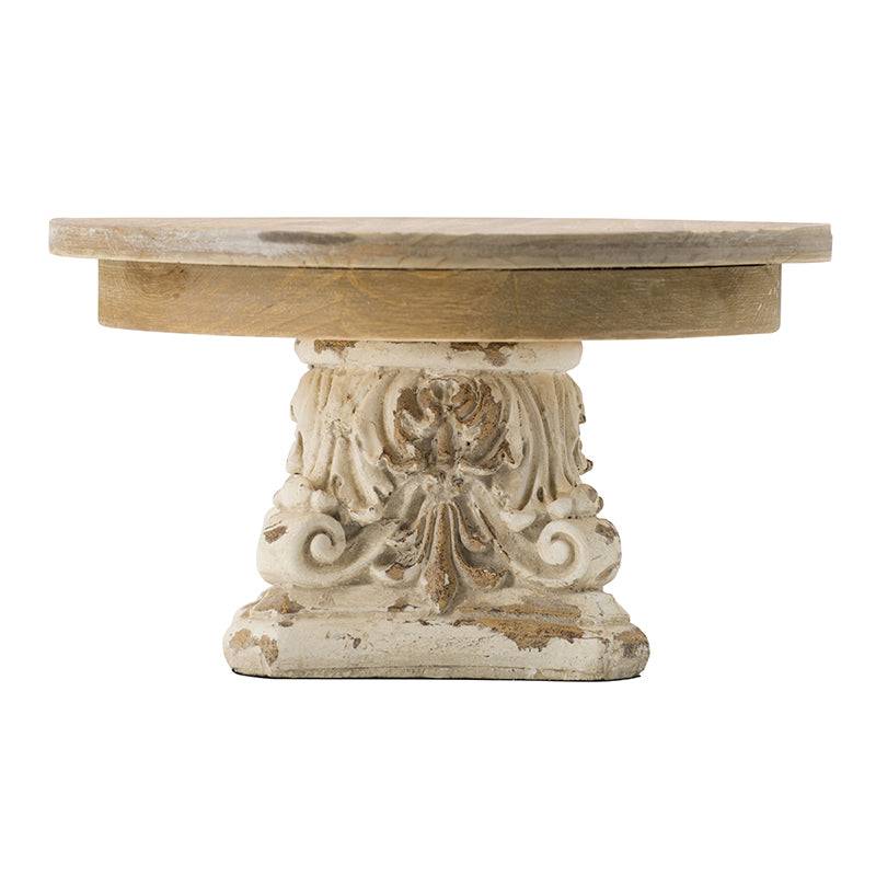 Charming Wooden Cake Stand with Sturdy Base