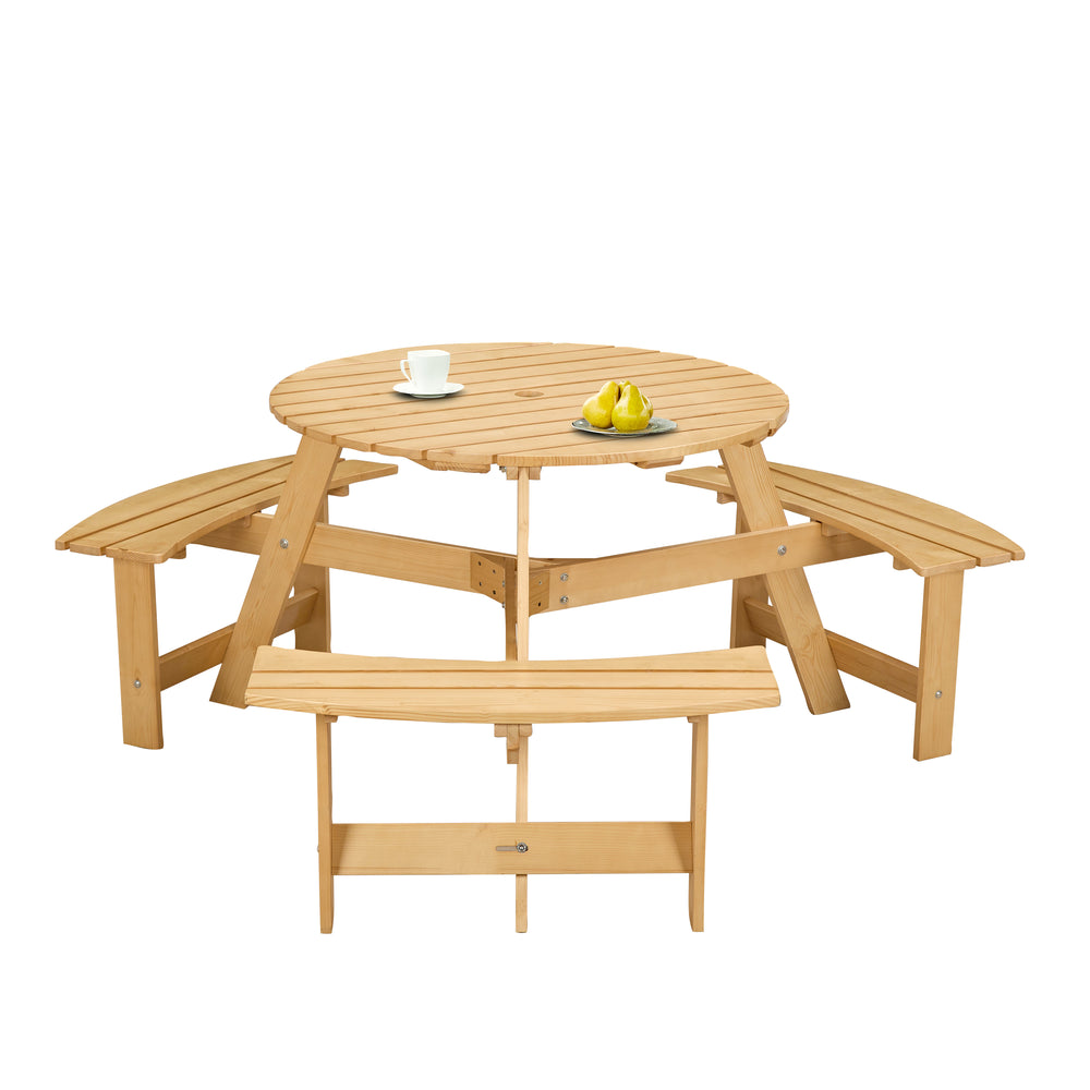 Gather 'Round: Spacious Outdoor Picnic Table Set