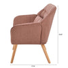 Cozy Pink Loveseat with Pillows