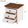 Chic Wooden Nightstand with USB Ports and Ample Storage