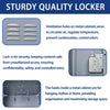 Secure Gray Metal Locker for Home or Office