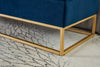 Chic Navy Velvet Storage Bench