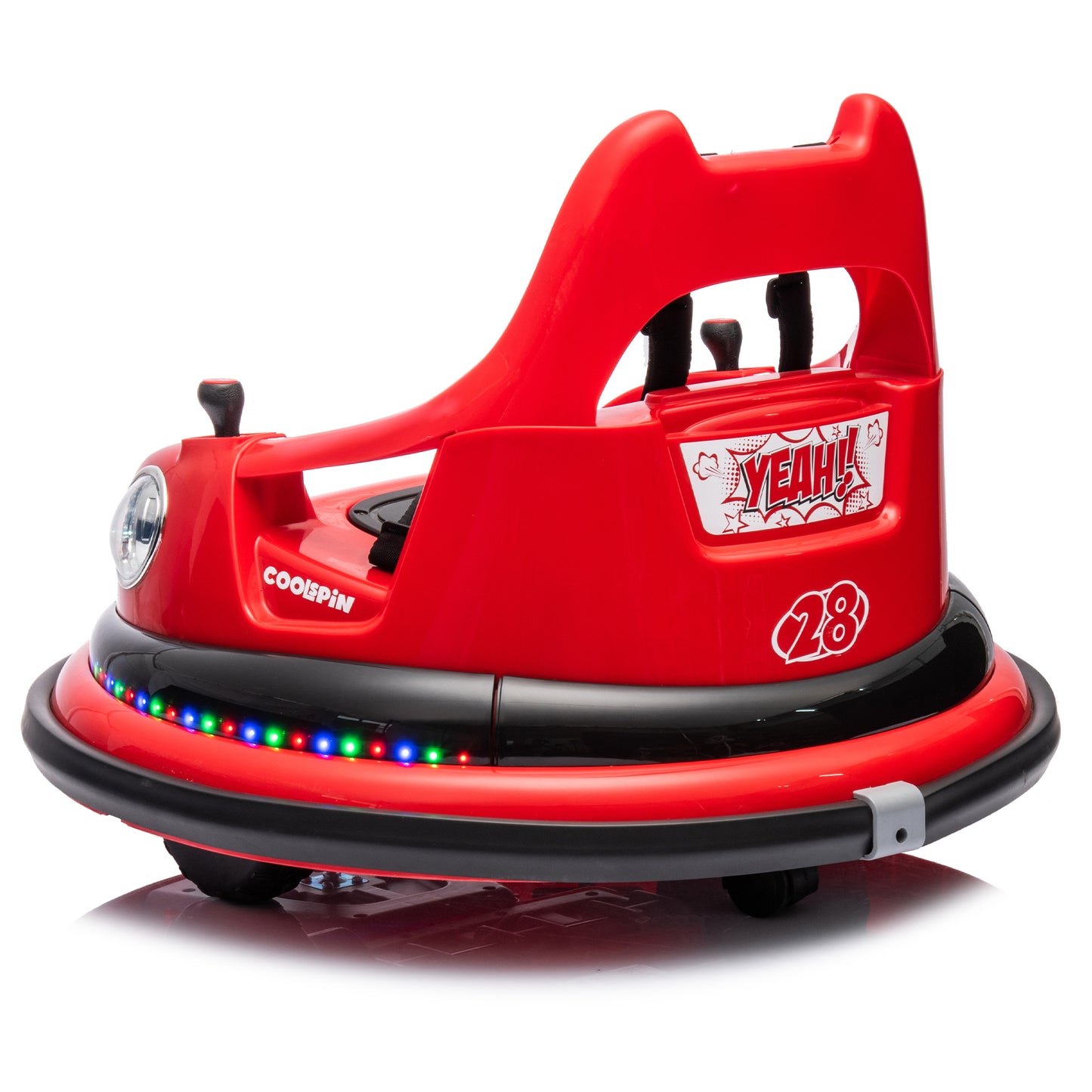 Spin & Shine Electric Bumper Car for Kids