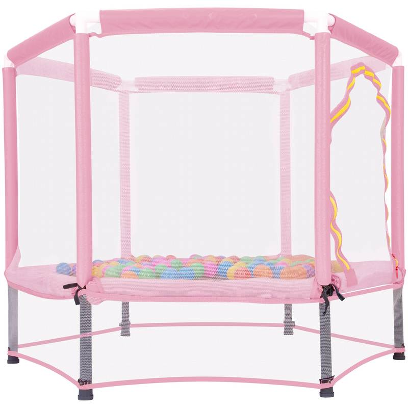 Kids' Safe Bounce Trampoline with Ball Fun!
