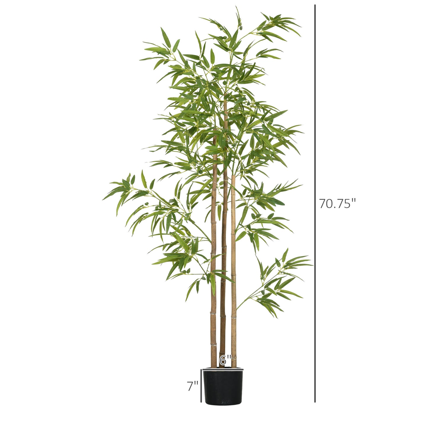 Lush Bamboo Bliss – Elegant Faux Plant for Indoor Charm