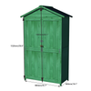 Garden Haven Wood Shed – Stylish Storage for Tools & More!