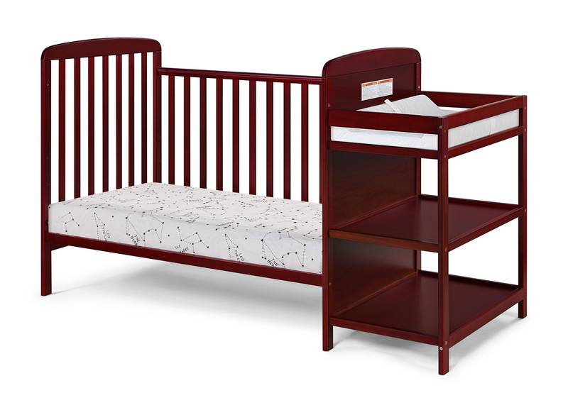 Cherry Bliss Crib and Changer Set