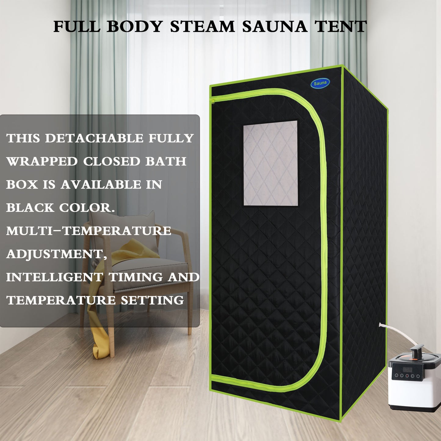 Cozy Home Steam Sauna Tent - Relax and Detox Anywhere!