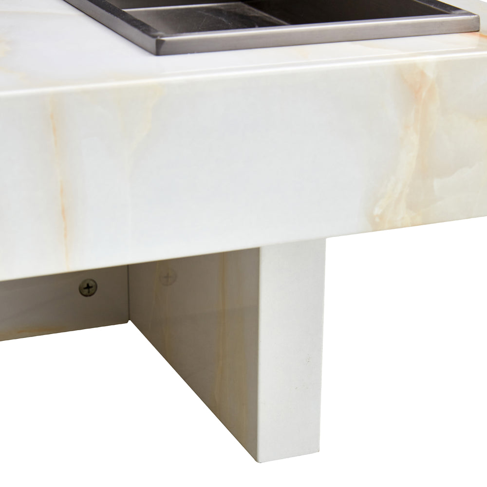 Elegant Marble-Inspired Coffee Table