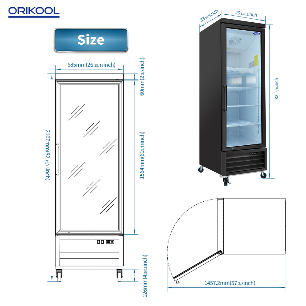 Chill & Showcase Glass Door Fridge