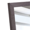 Elegant Gray Wood Framed Full-Length Mirror