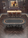 Chic Oval Aura Waterproof Poker Table