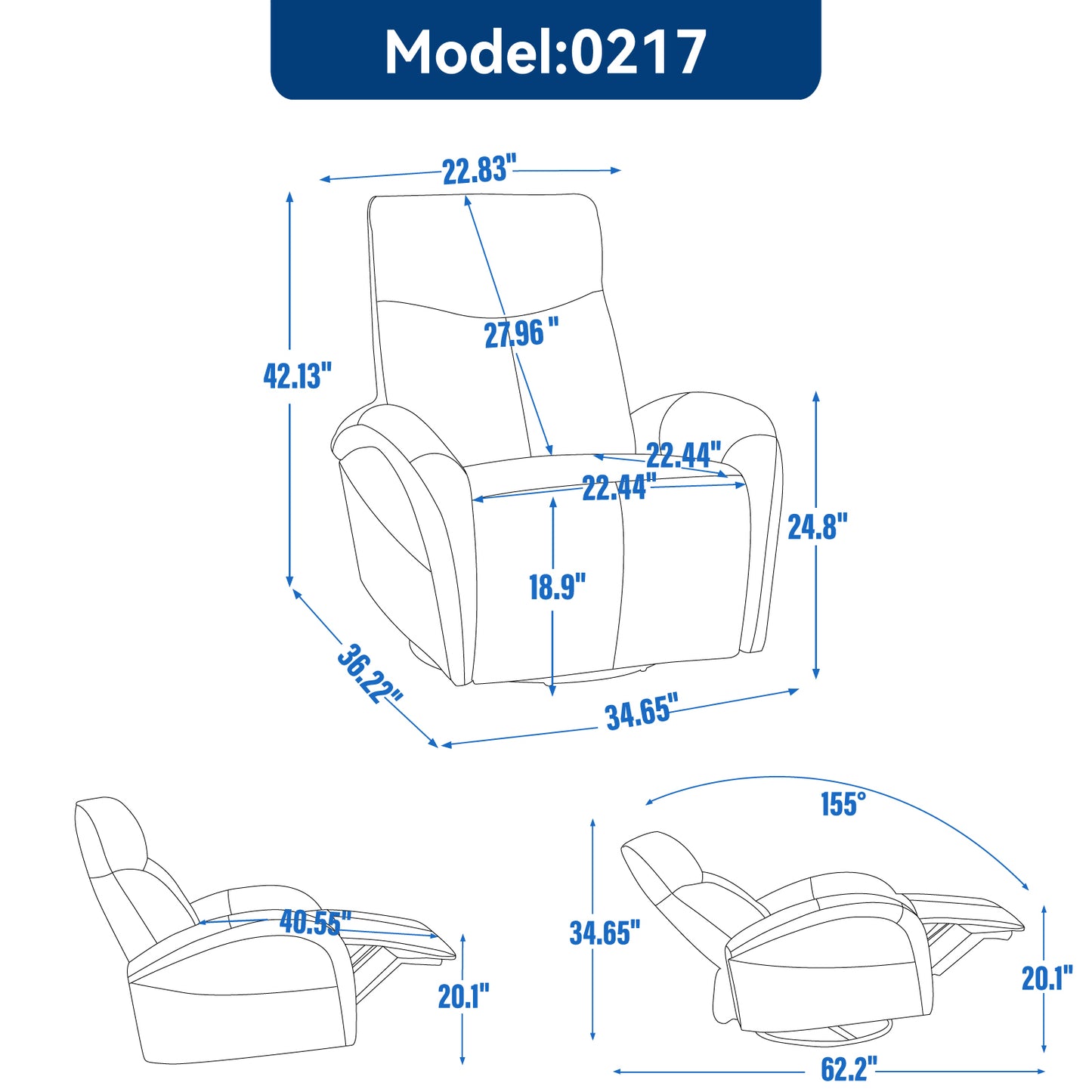 Ultimate Comfort Swivel Recliner with USB Ports