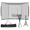 All-in-One Baseball Training Net with Tee and Carry Bag