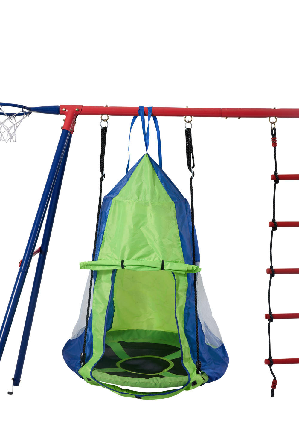 Rainbow Fun Swing Set: Safe Outdoor Adventures for Kids!