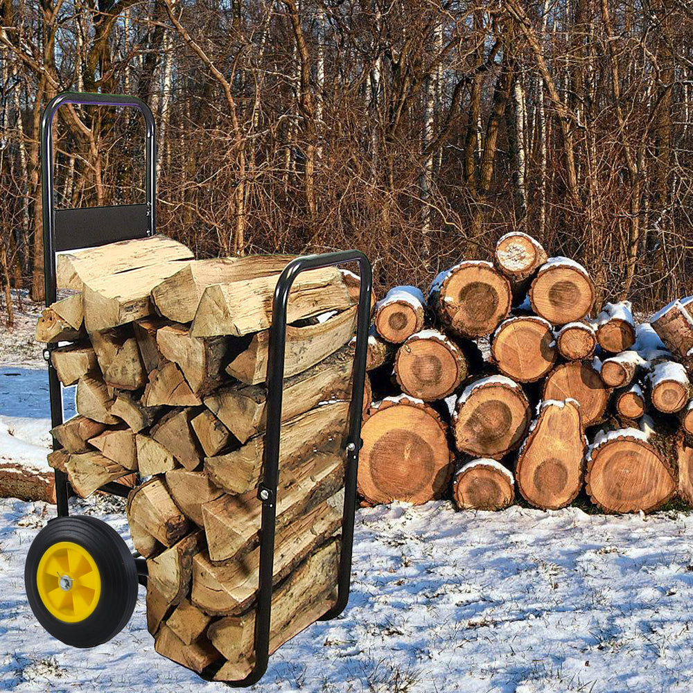 Wood Mover Deluxe: Easy Rolling Log Carrier