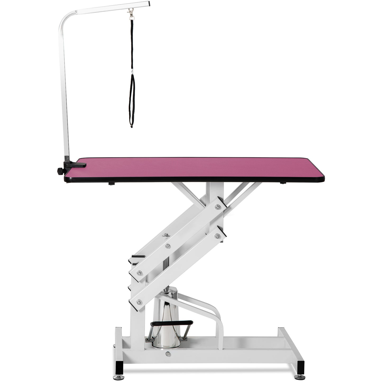 Pink Hydraulic Pet Grooming Table