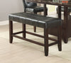 Stylish Black Tufted Bench for Dining Comfort