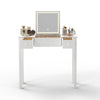 Glamorous Glow Vanity with Flip Mirror & Jewelry Storage