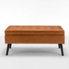 Stylish Leather Storage Bench