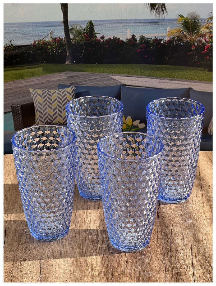 Crystal Clear Acrylic Drinkware Set