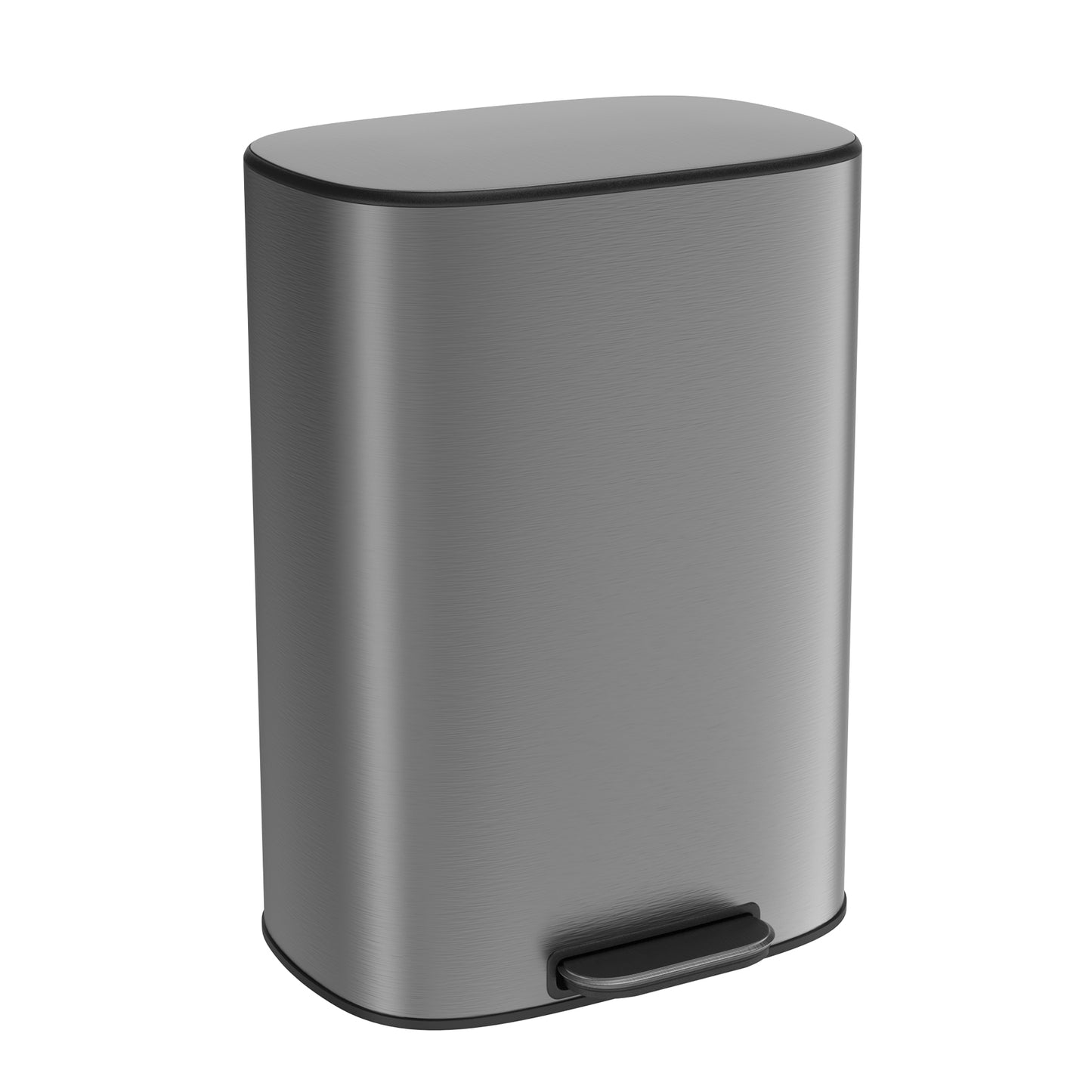 Sleek Soft-Close Kitchen Trash Can with Foot Pedal