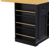 Multi-Functional Rolling Kitchen Island with Drop Leaf & Storage