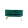 Chic Green Mini Loveseat