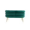 Chic Green Mini Loveseat