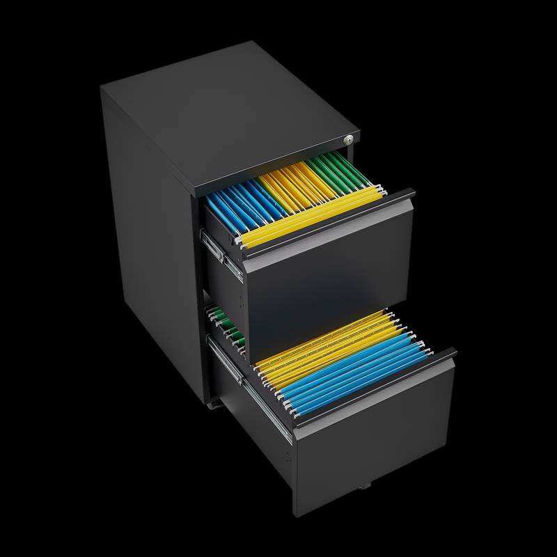 Secure Rolling File Cabinet for Home Office