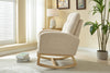 Cozy Rocking Lounge Chair with Footrest & Side Pocket