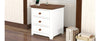 Chic Wooden Nightstand with USB Ports and Ample Storage