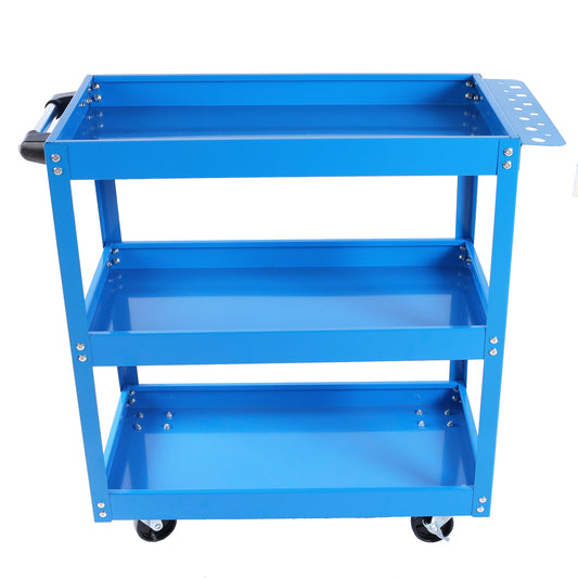 Blue Rolling Tool Cart - Heavy-Duty & Lockable!