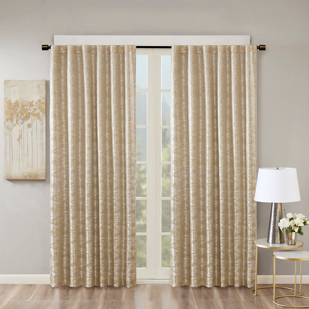 Total Blackout Jacquard Curtain Panel