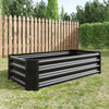 Chic Black Metal Garden Planter for Flowers & Herbs