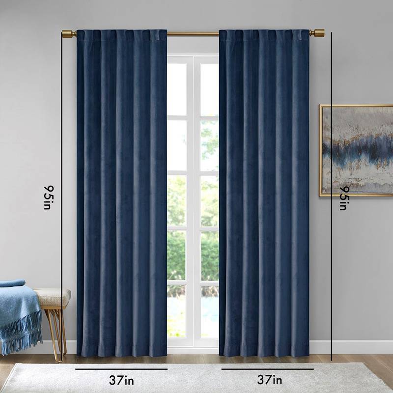 Velvet Room Darkening Curtain Set