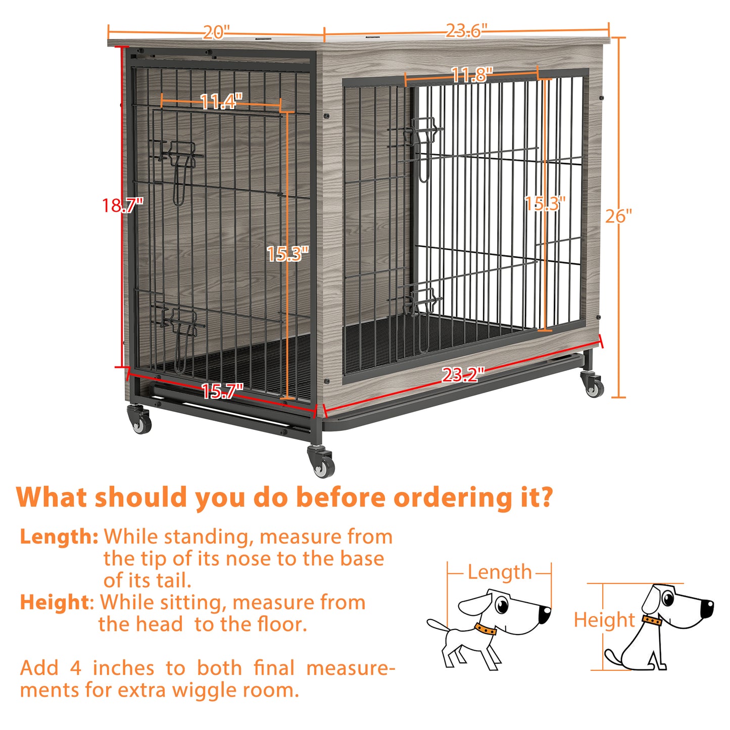 Cozy Canine Crate Table