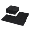 Rosette Outdoor Deck Tiles - Weatherproof and Slip-Resistant Interlocking Design