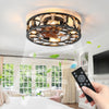 Farmhouse Chic Ceiling Fan with Remote & Lights