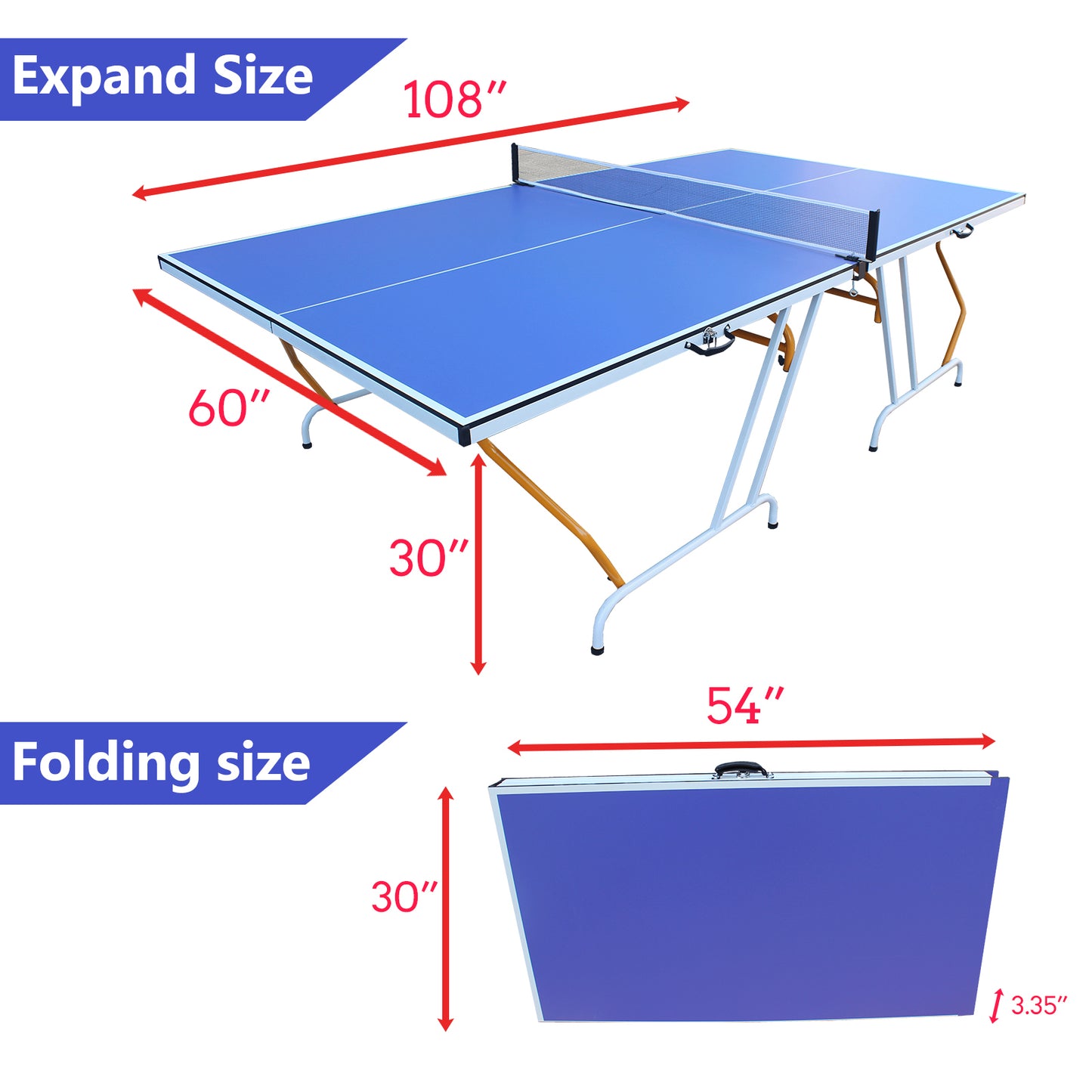 Foldable Ping Pong Table Set for Fun Indoors and Outdoors