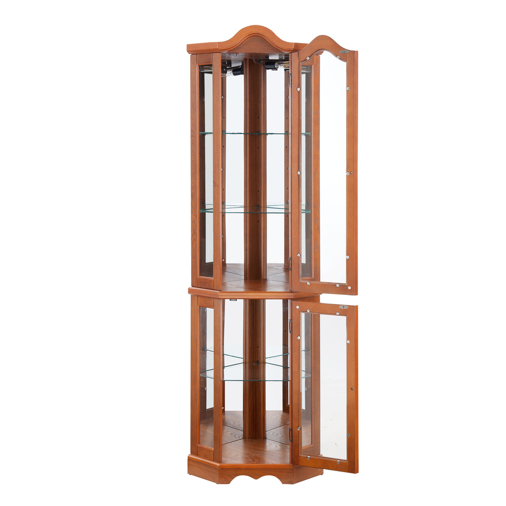 Radiant Corner Curio Cabinet