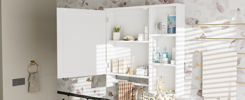 Mirror Magic Bathroom Storage Cabinet