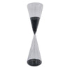 Sleek Black Sand Hourglass