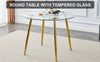 Simply Chic Gold Leg Dining Table