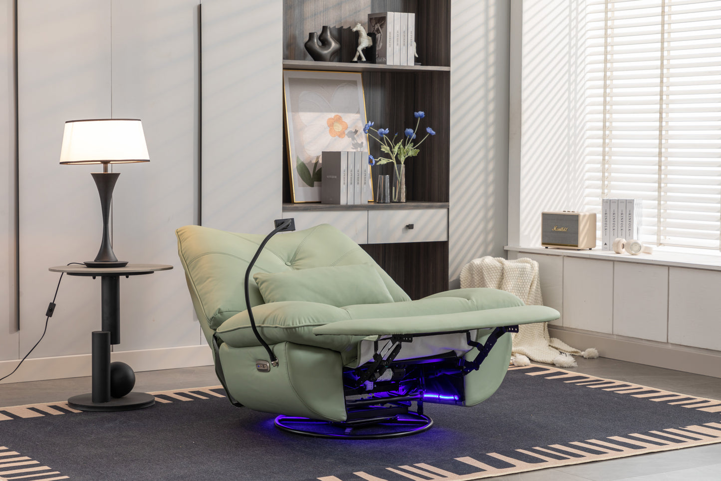 Cozy Power Recliner with USB & Ambient Light