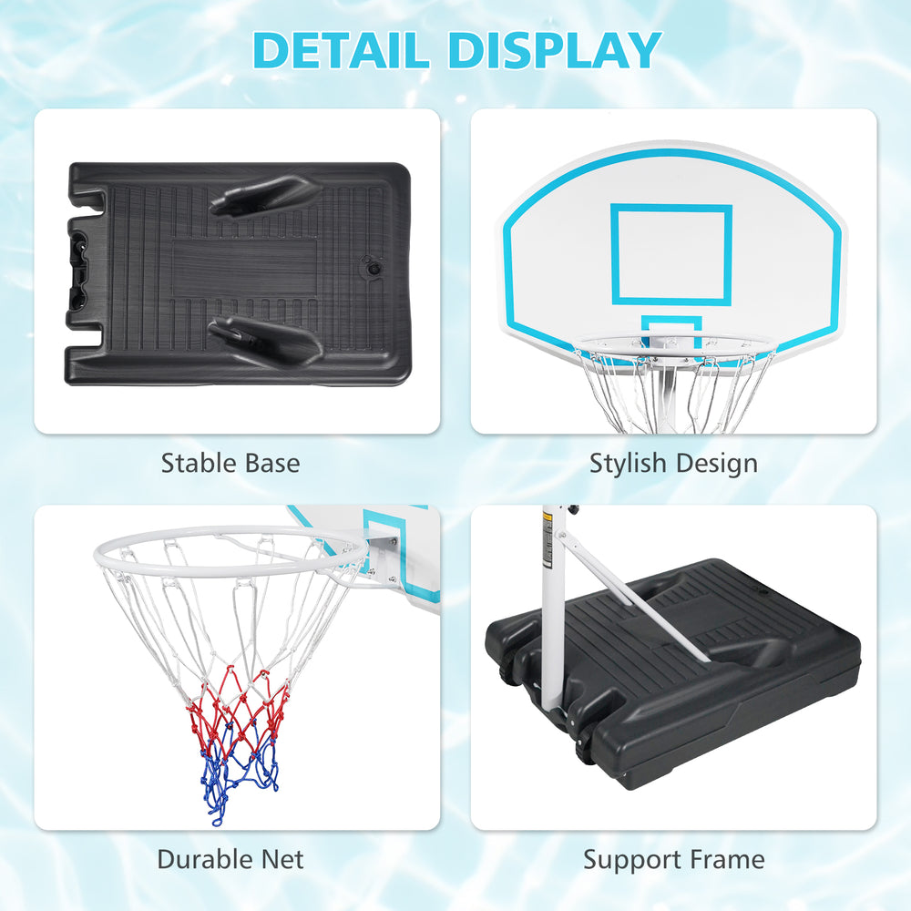 Swim ‘n’ Slam Adjustable Pool Basketball Hoop