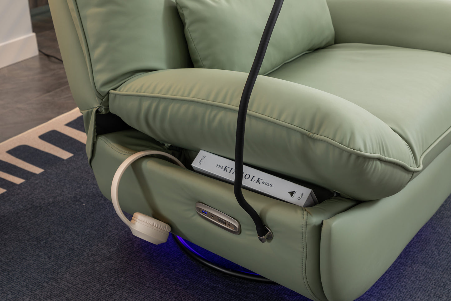 Cozy Power Recliner with USB & Ambient Light