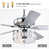 Chic Harmony Ceiling Fan with Remote